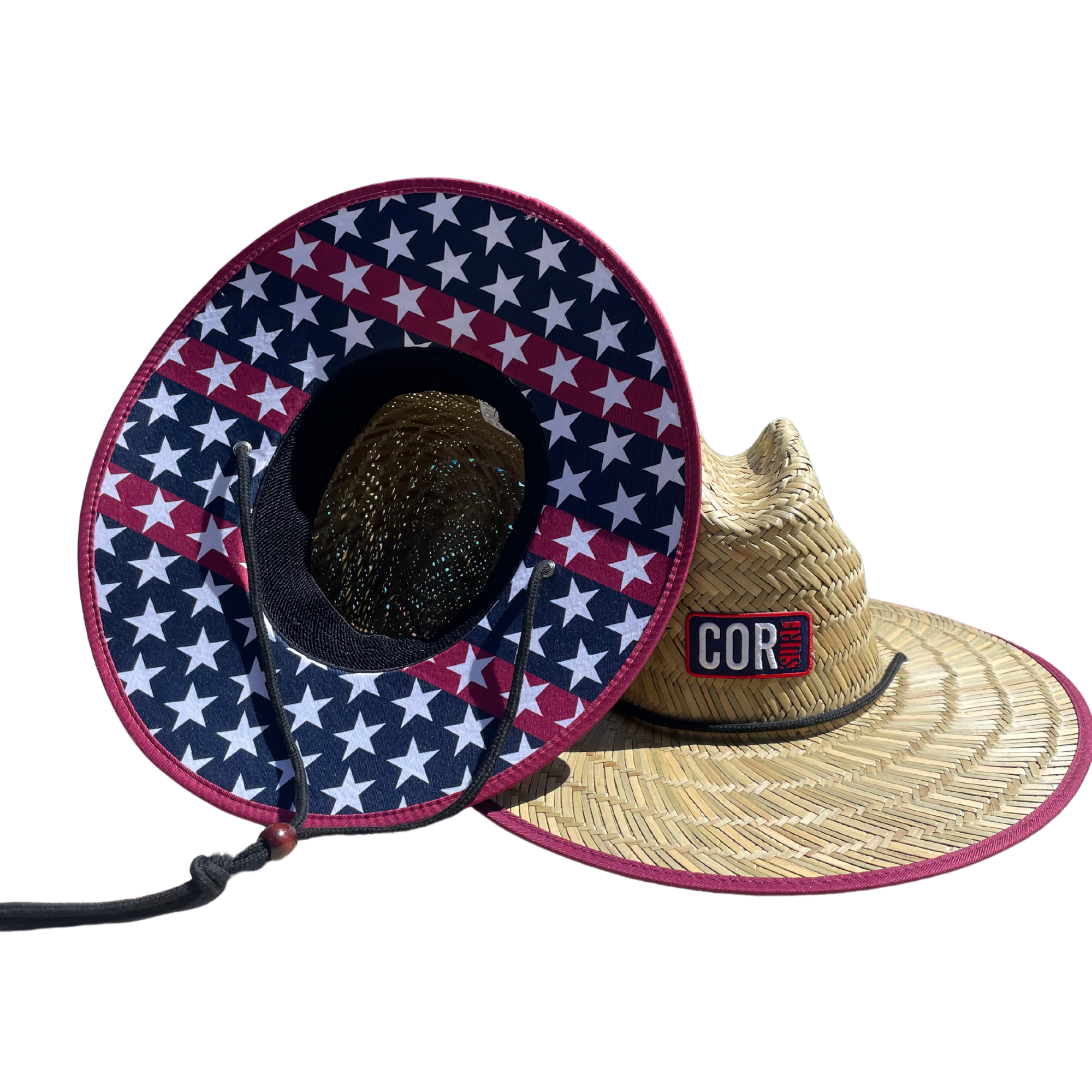 beach hat kids 4th flag sun