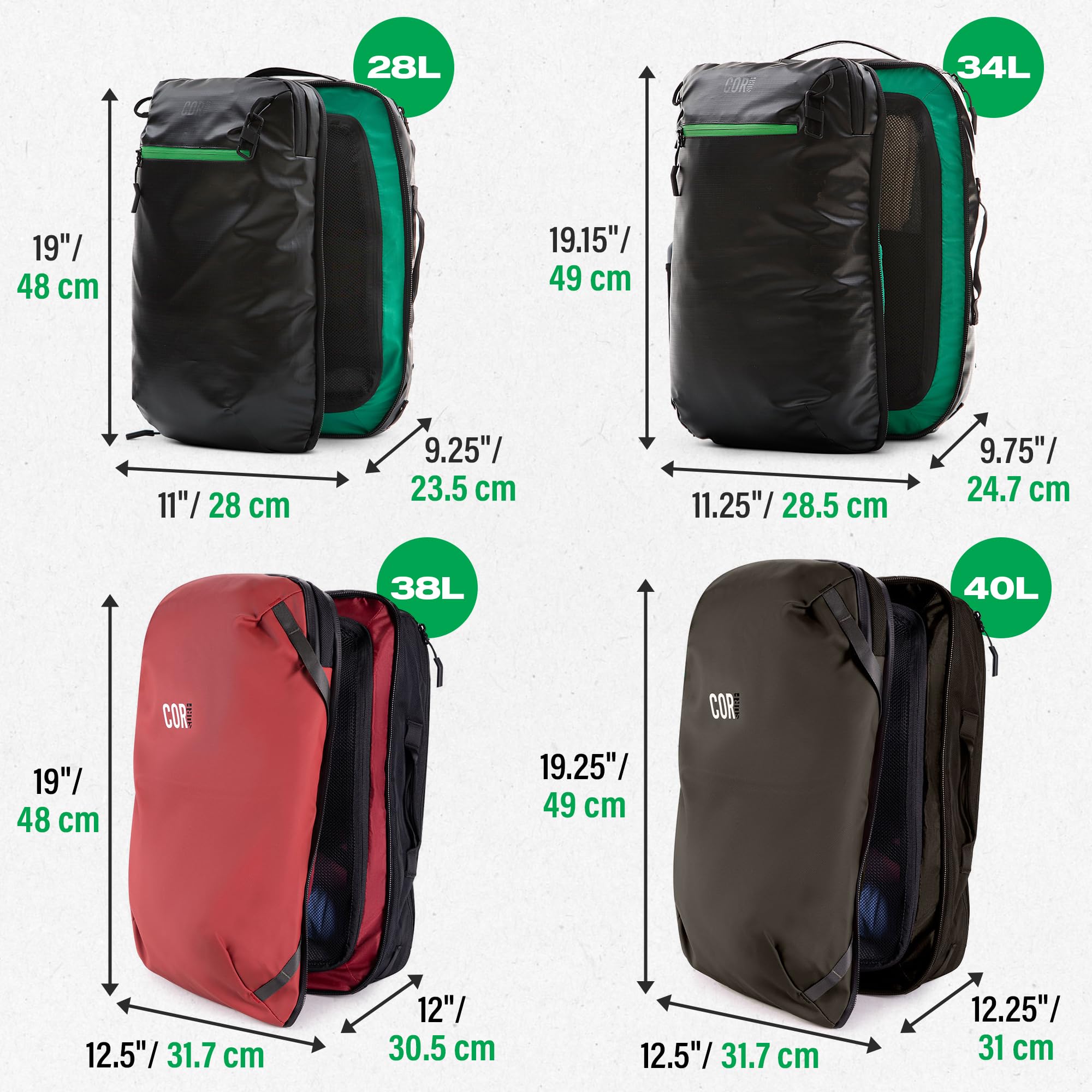 The Island Hopper Travel Backpack 40L