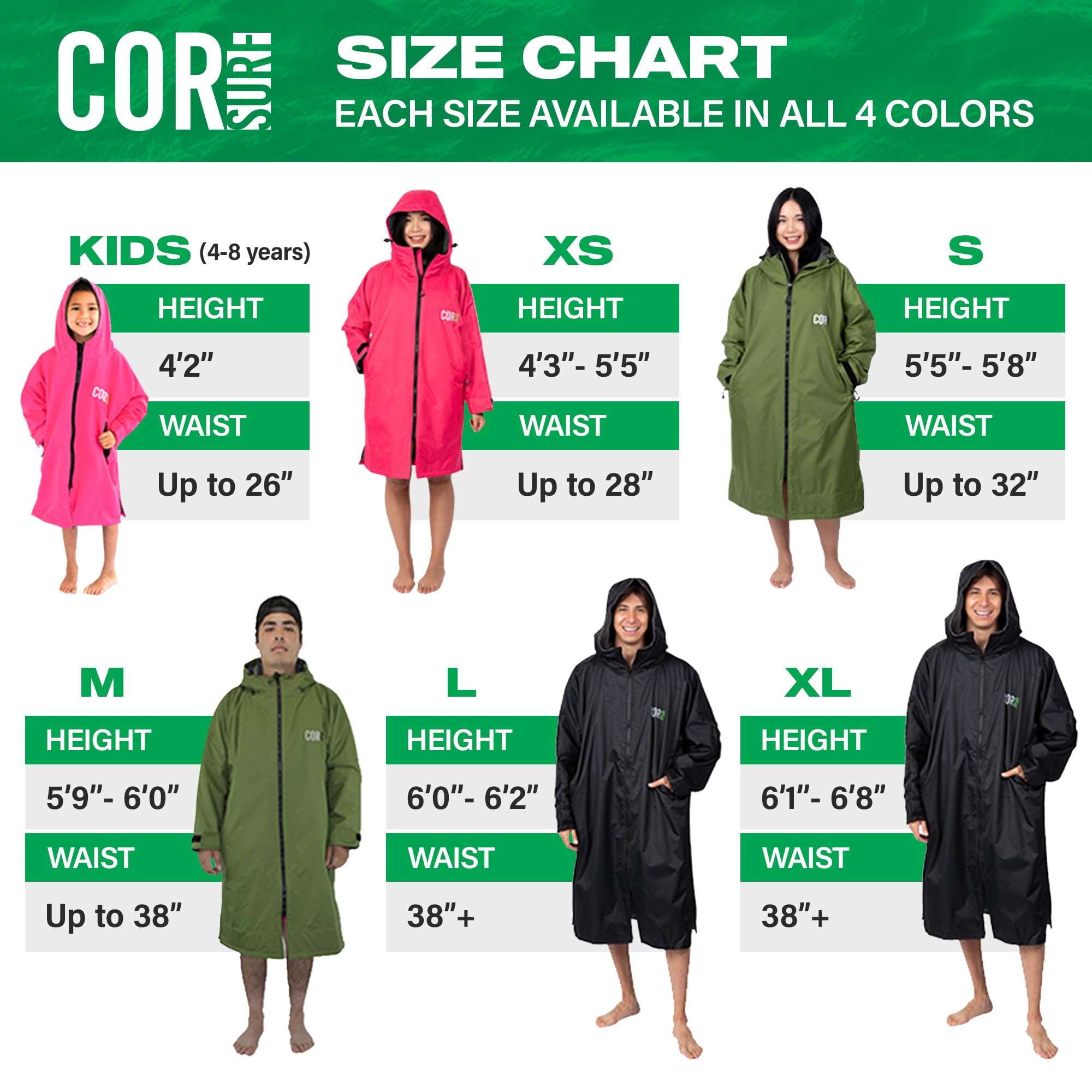 Waterproof Swim Parka | XS-XL (Black)