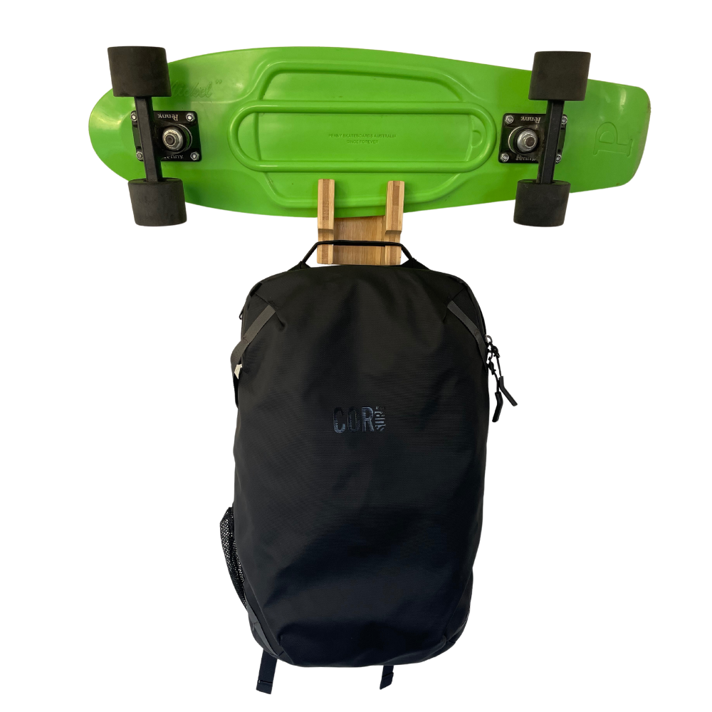 Bamboo Skate & Snowboard Wall Rack