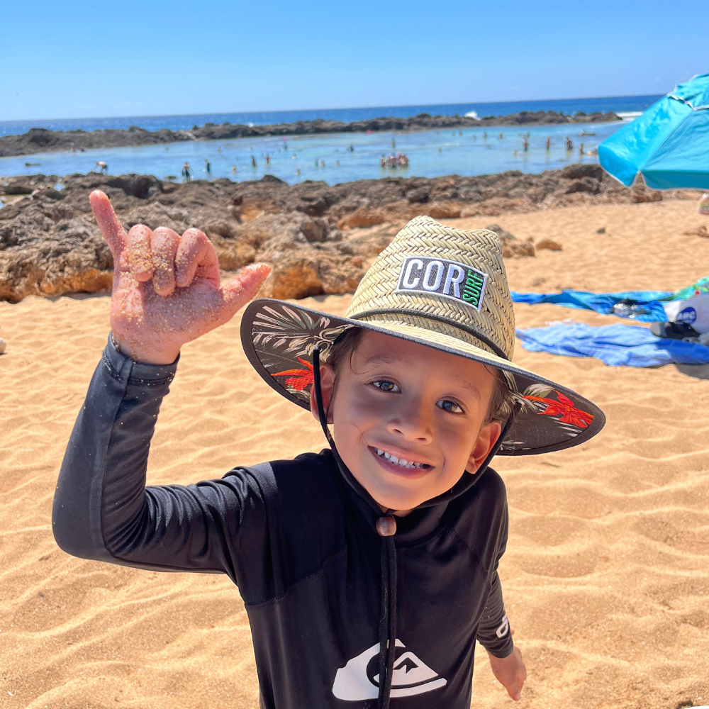 Toddler Beach Straw Surf Sun Hat