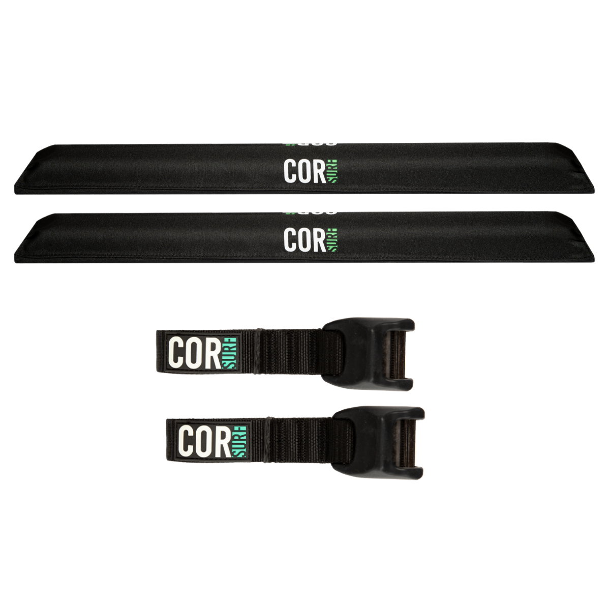 Aero Roof Rack Pad with 10 Scratch Resistant Tie Downs Flat Bars
