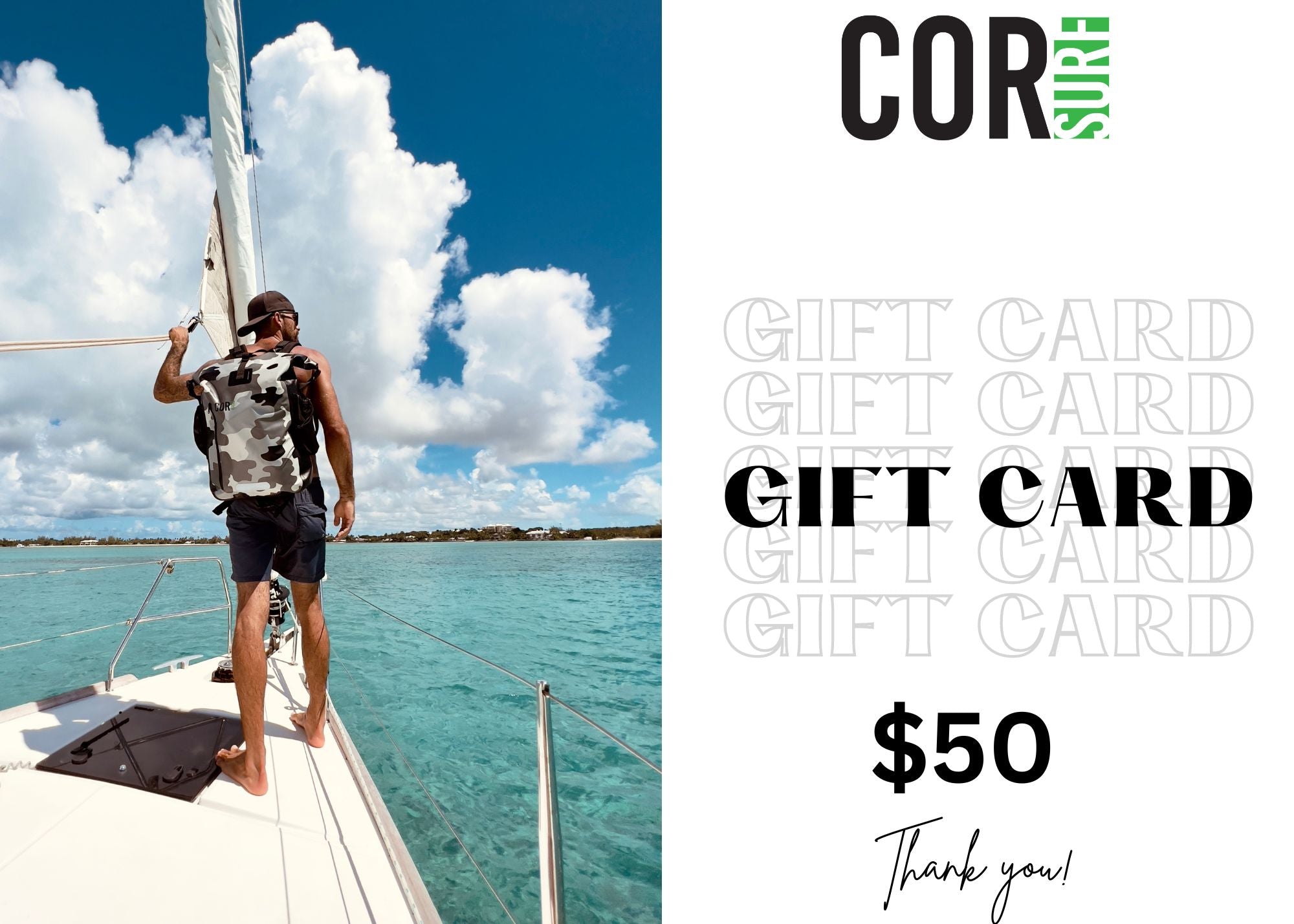 COR Surf E-Gift Card from $50-200