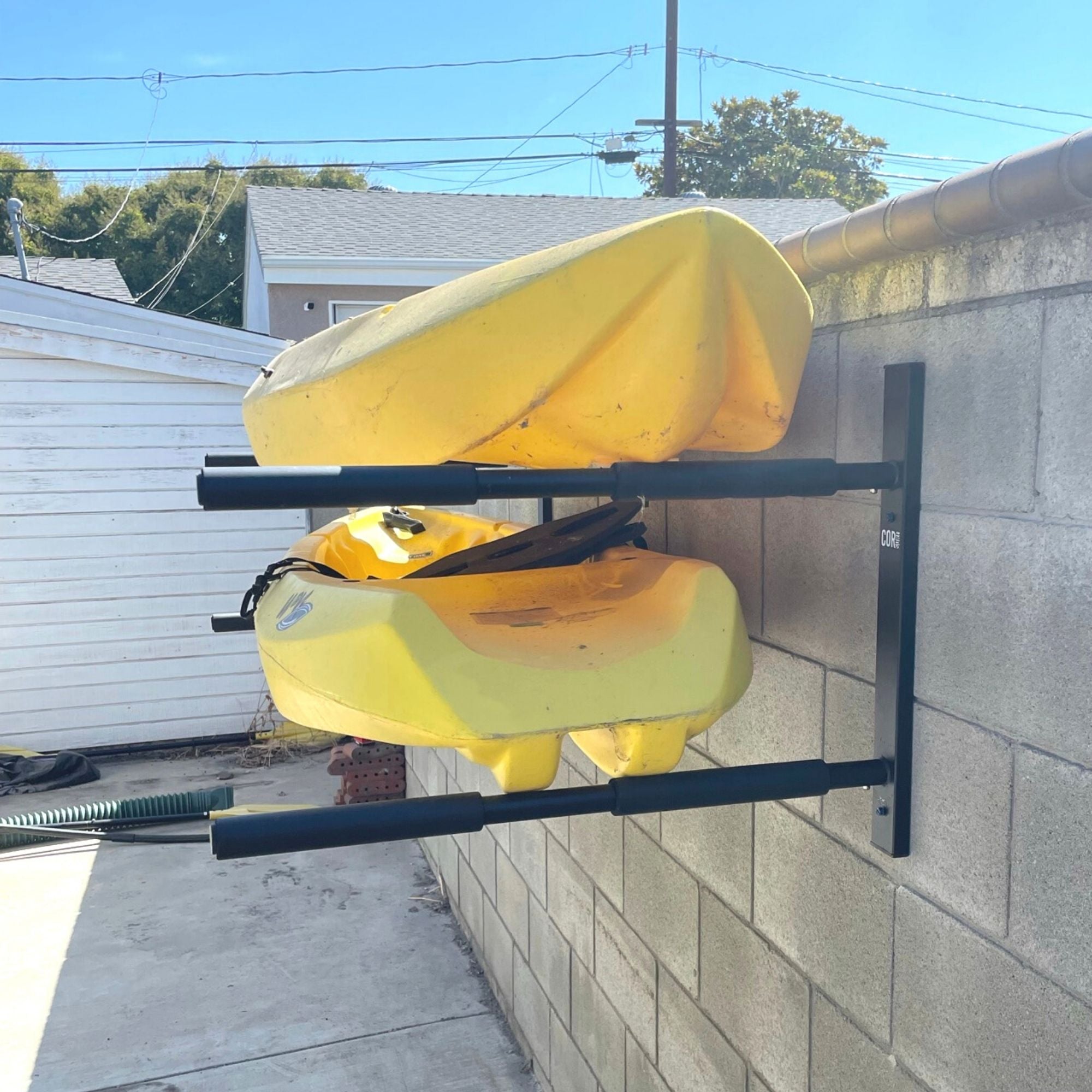 paddleboard wall mount double rack sup
