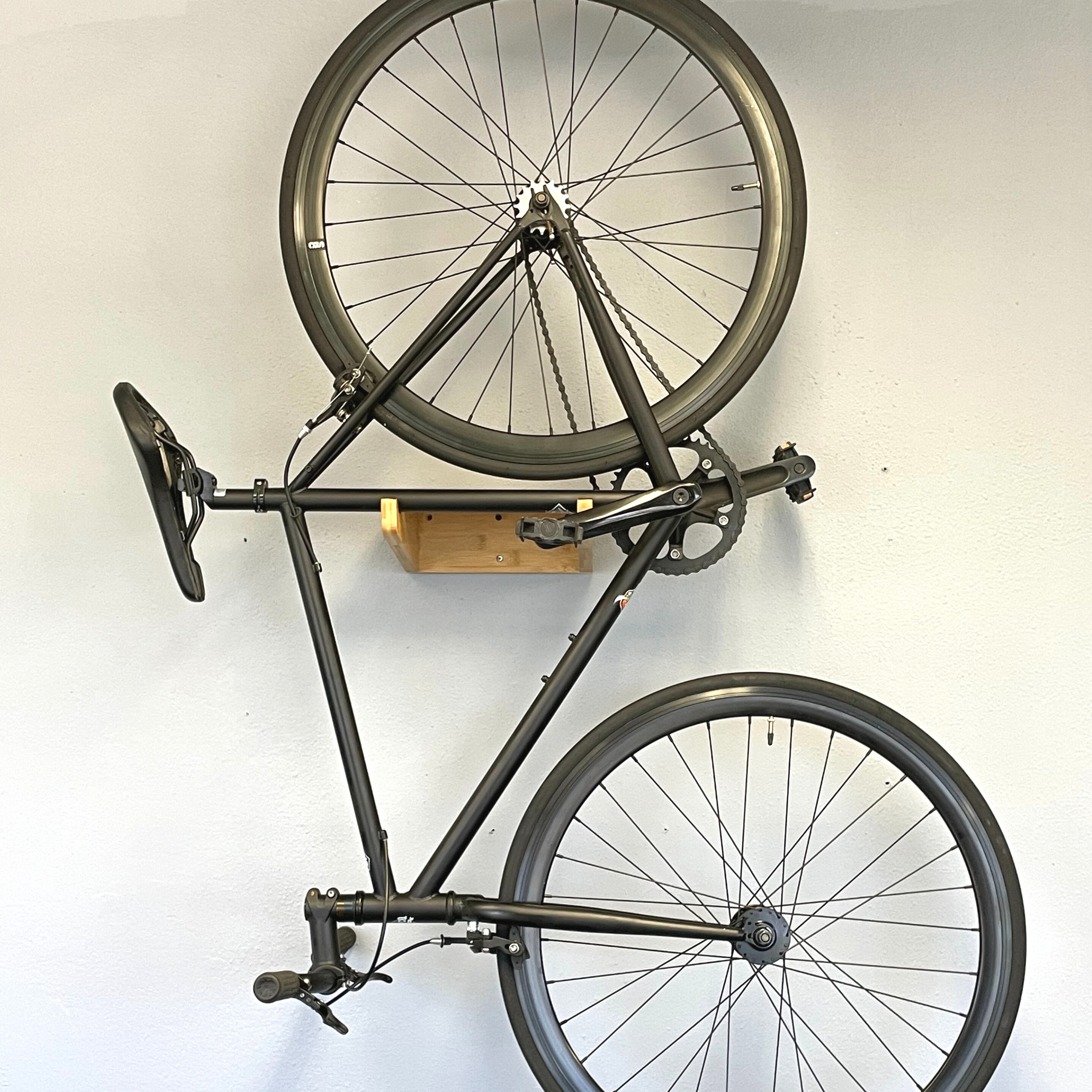 Bamboo Bike Mount with Removeable Shelf