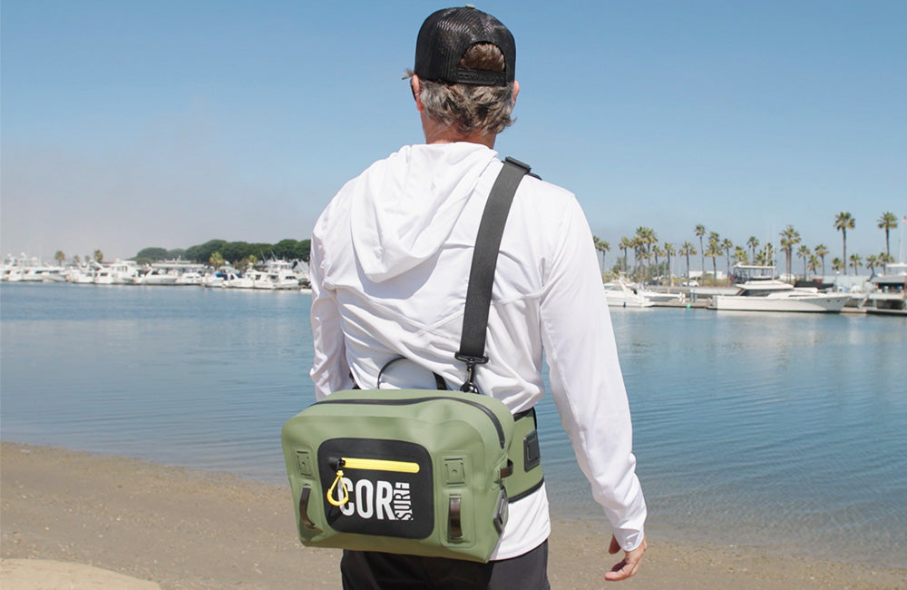 waterproof lumbar pack for sup and fishing