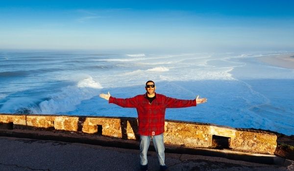 Life Surfing Nazare with Dave Langer Big Wave Surfer