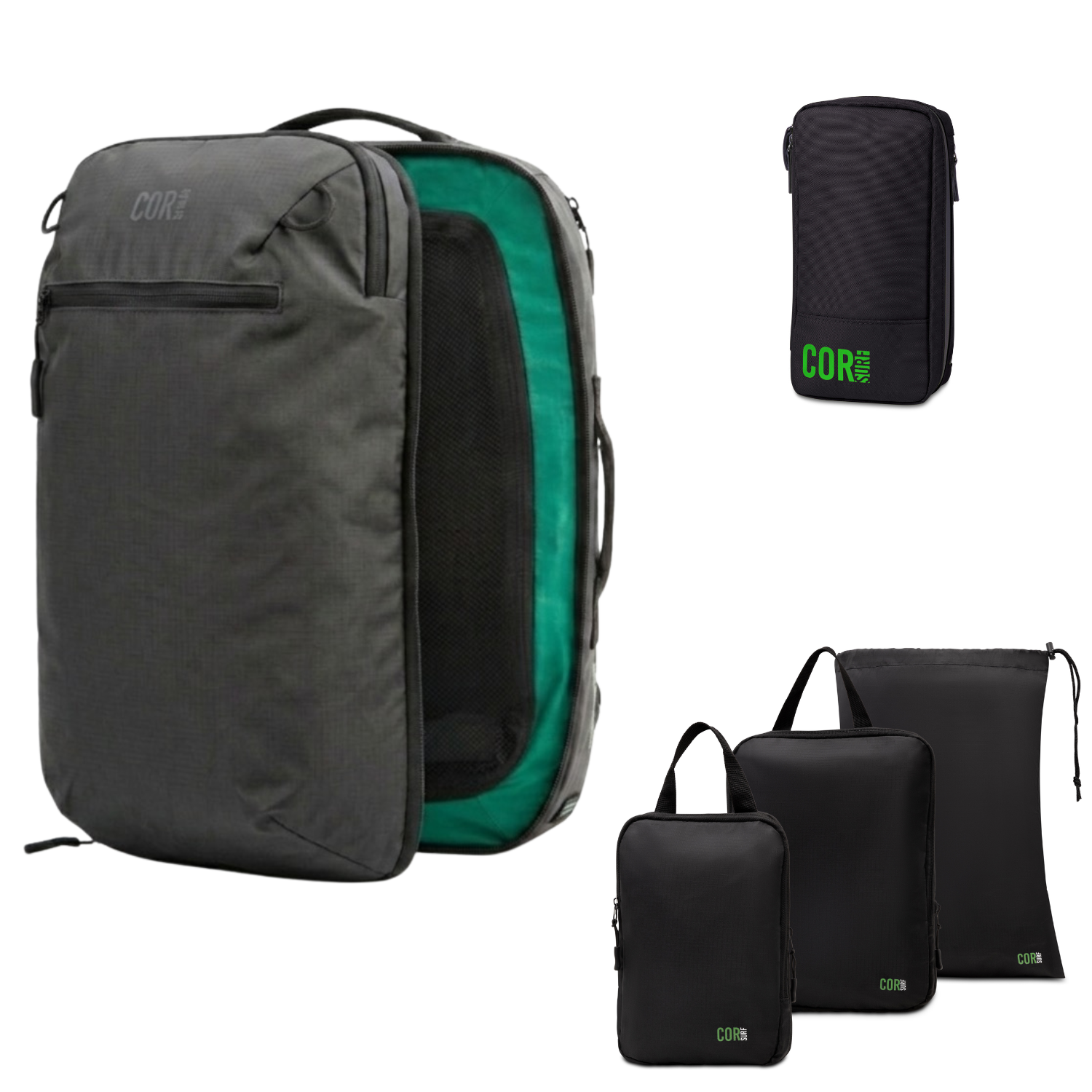 Island Hopper Travel Bundle, 40L / Black