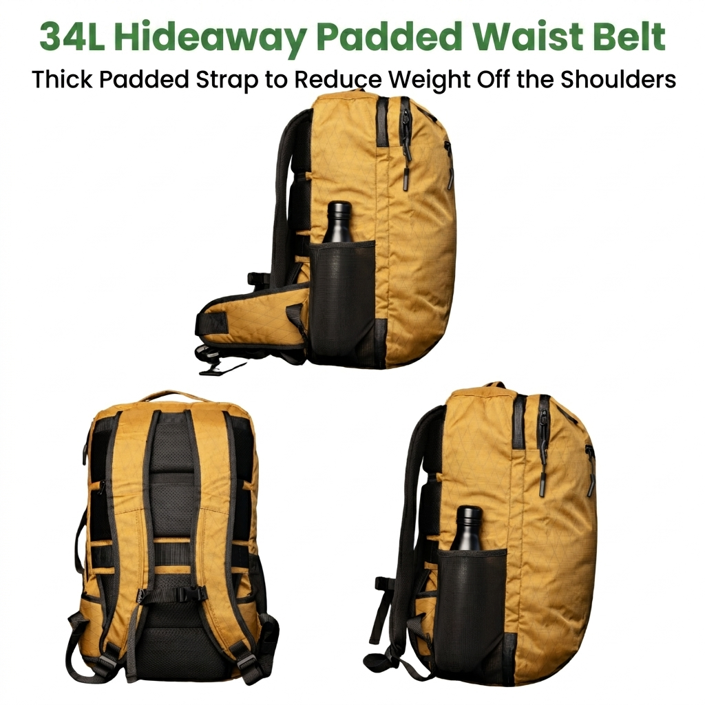 Tricor Island Hopper Travel Backpack 34L With Hideaway Waist Belt