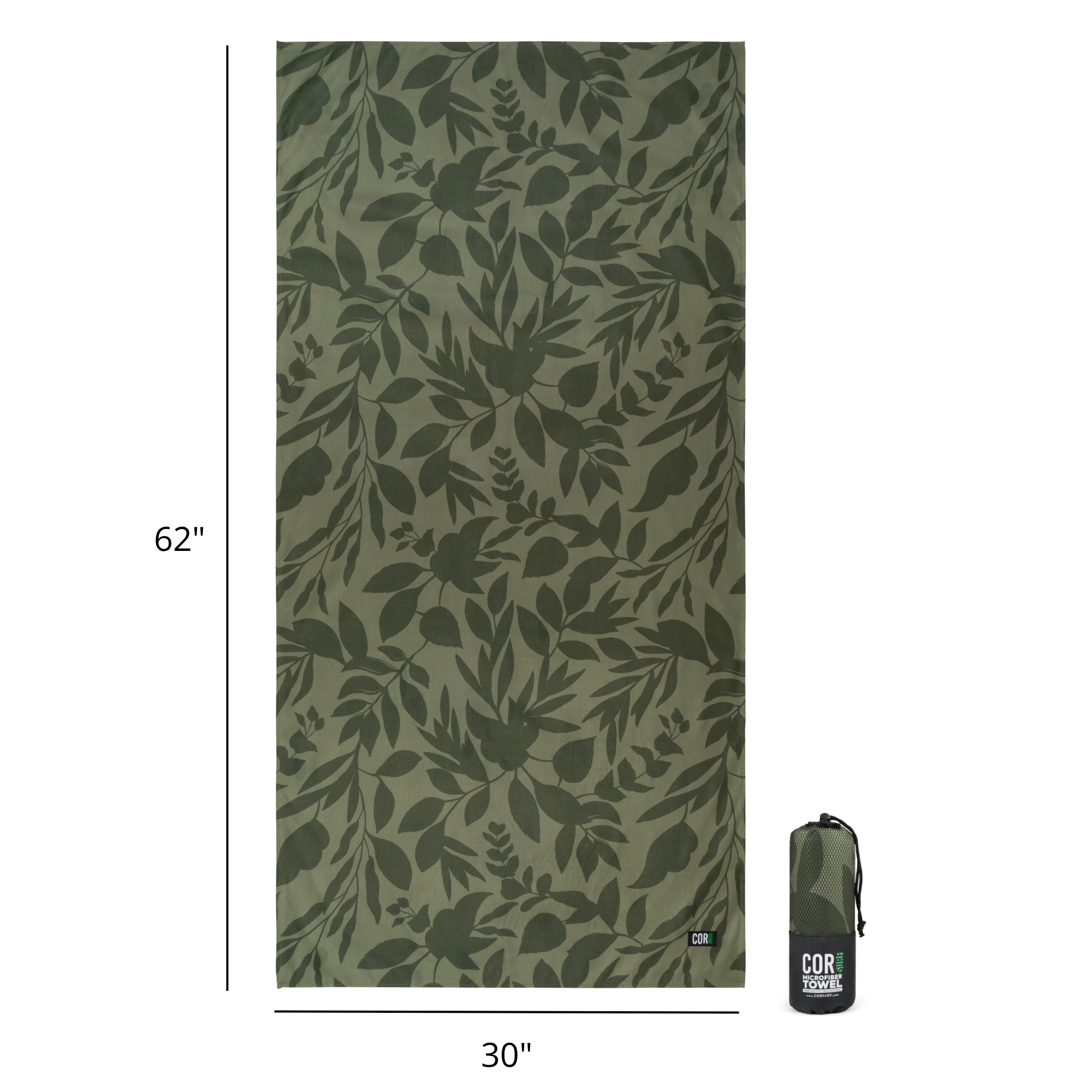 Travel Bundle Gift Set: Compact Toiletry Bag +Compression Packing Cubes + Long Eco Travel Beach Towel