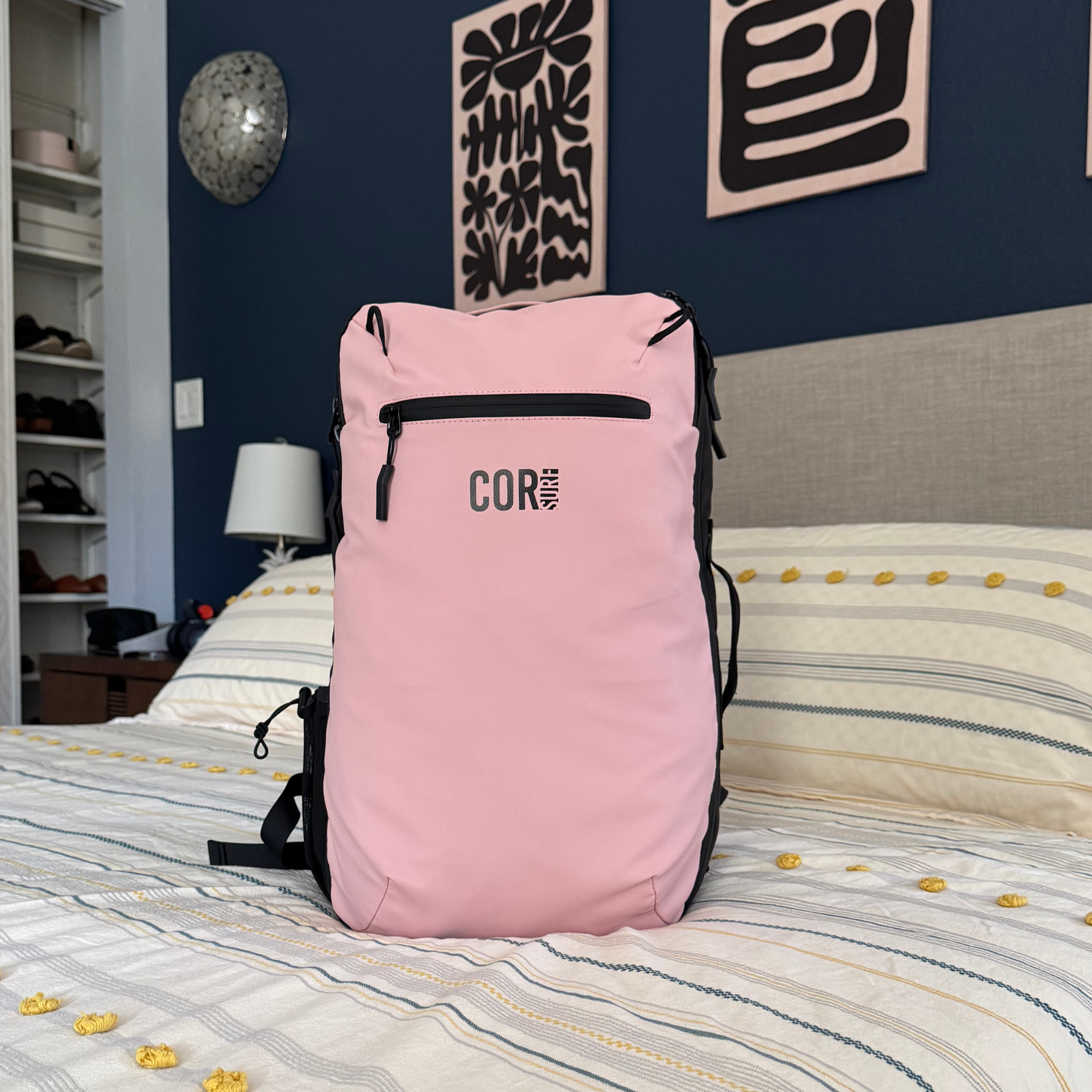 the 2nd generation island hopper 28L travel backpack in pink