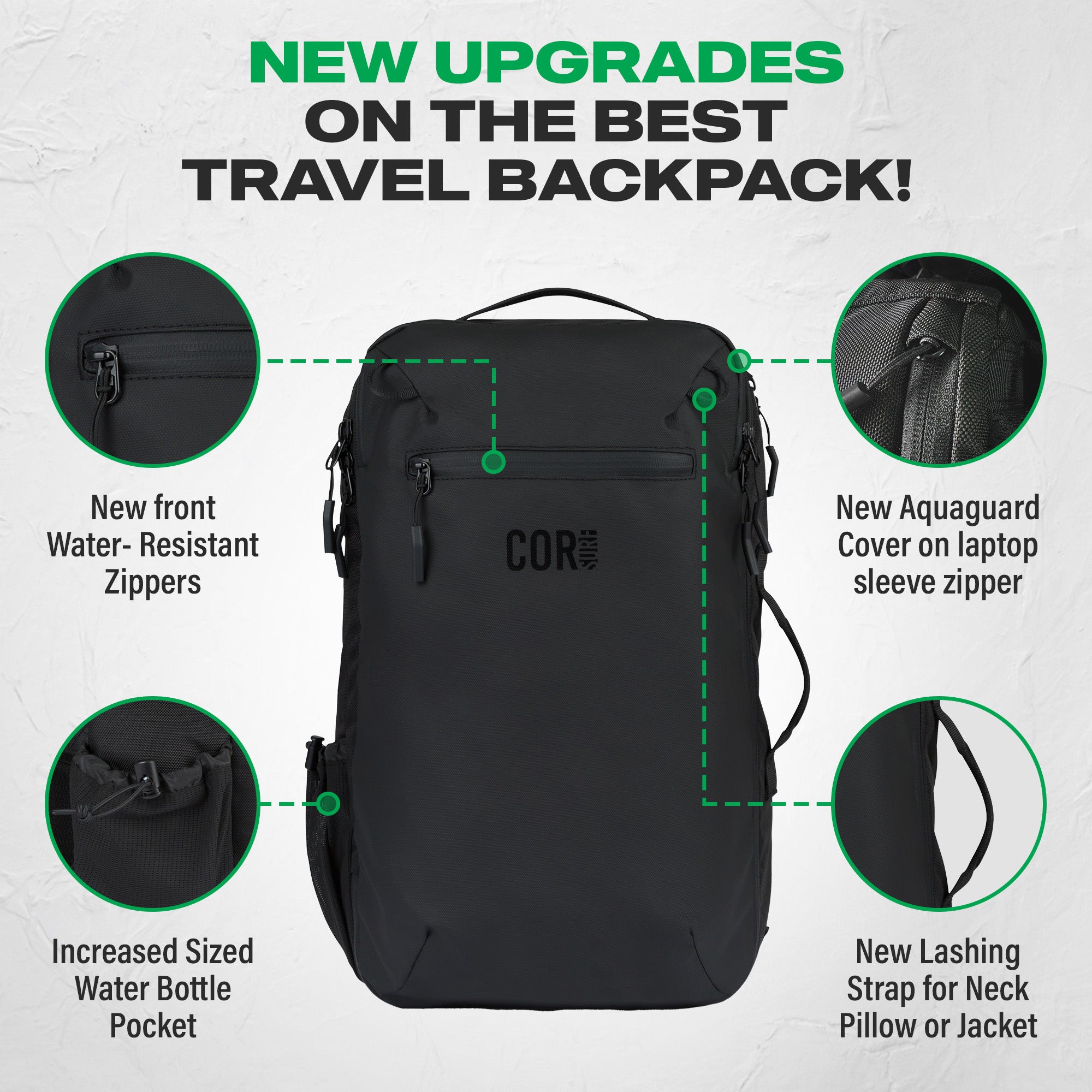 best travel backpack for women 40l The Island Hopper Travel Backpack 40L – COR Surf
