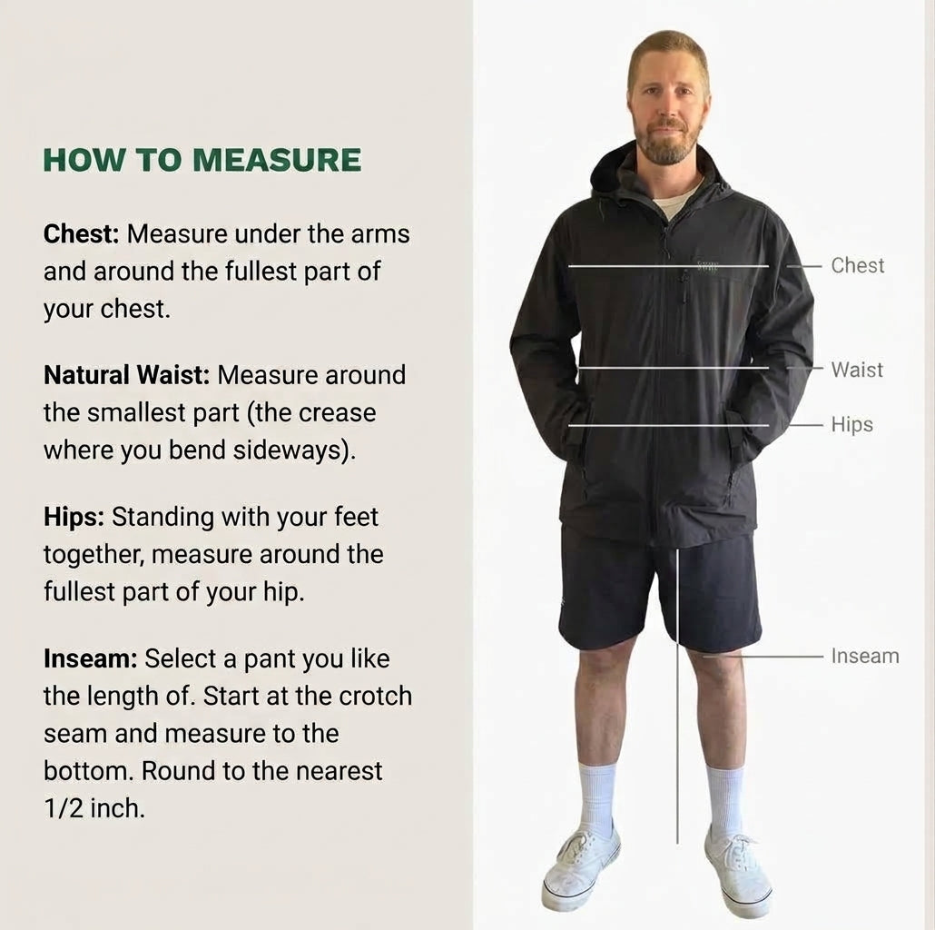 The Huakai Travel Rain Jacket - Black w/ Green Zipper