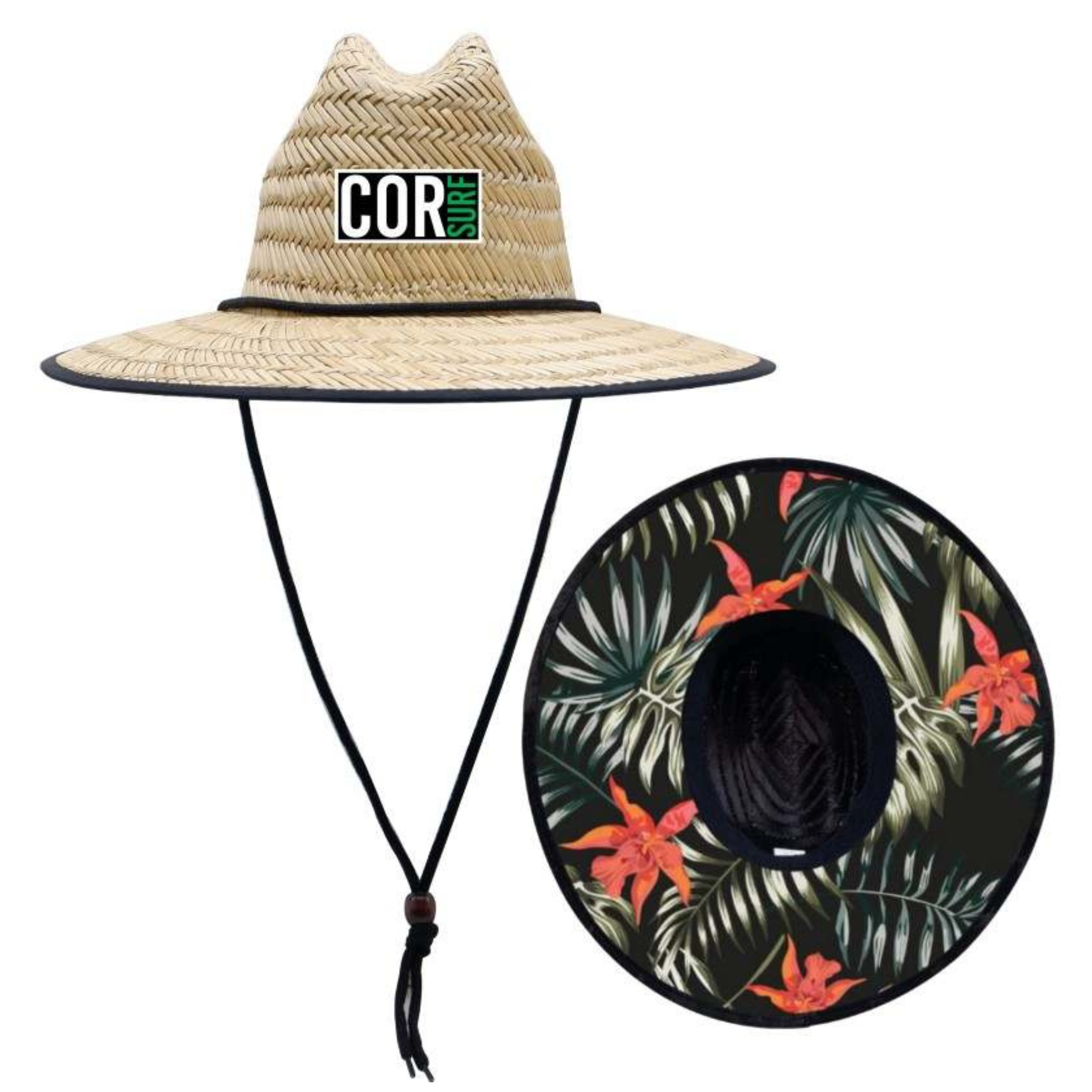 Kids Straw Hat Summer Beach Hat for Boys and Girls, Kauai / 54cm