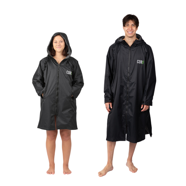 COR Surf Long Sleeve Waterproof Oversized Swim and Surf Parka Jacket