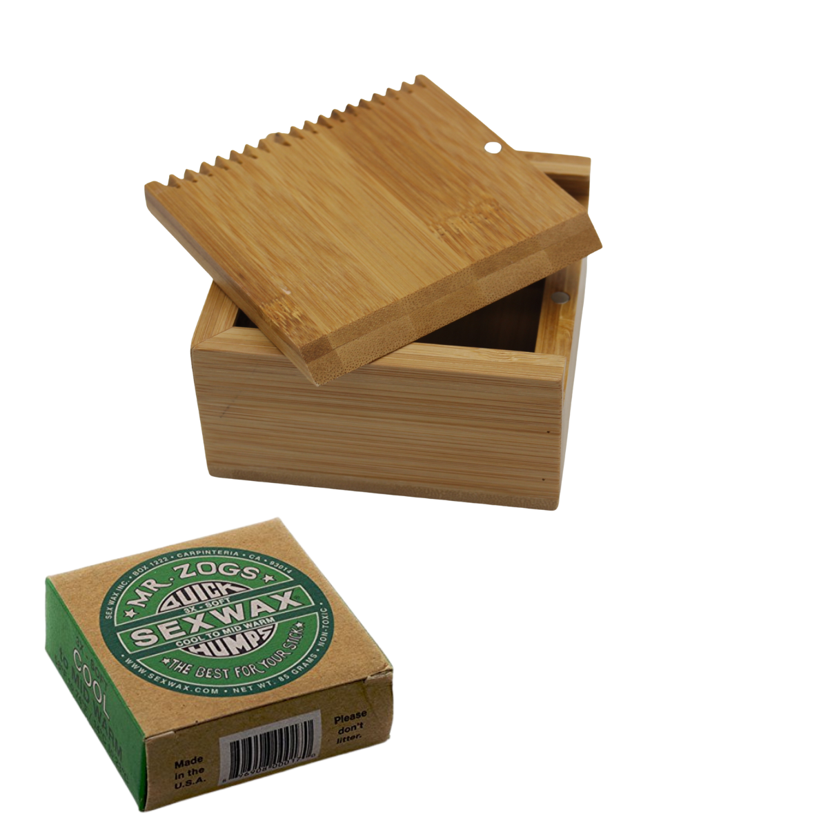 Bamboo Wax Comb and Box Set