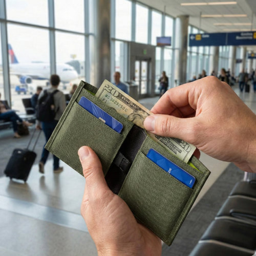 Eco Bifold Cash Wallet with Magnetic Closure