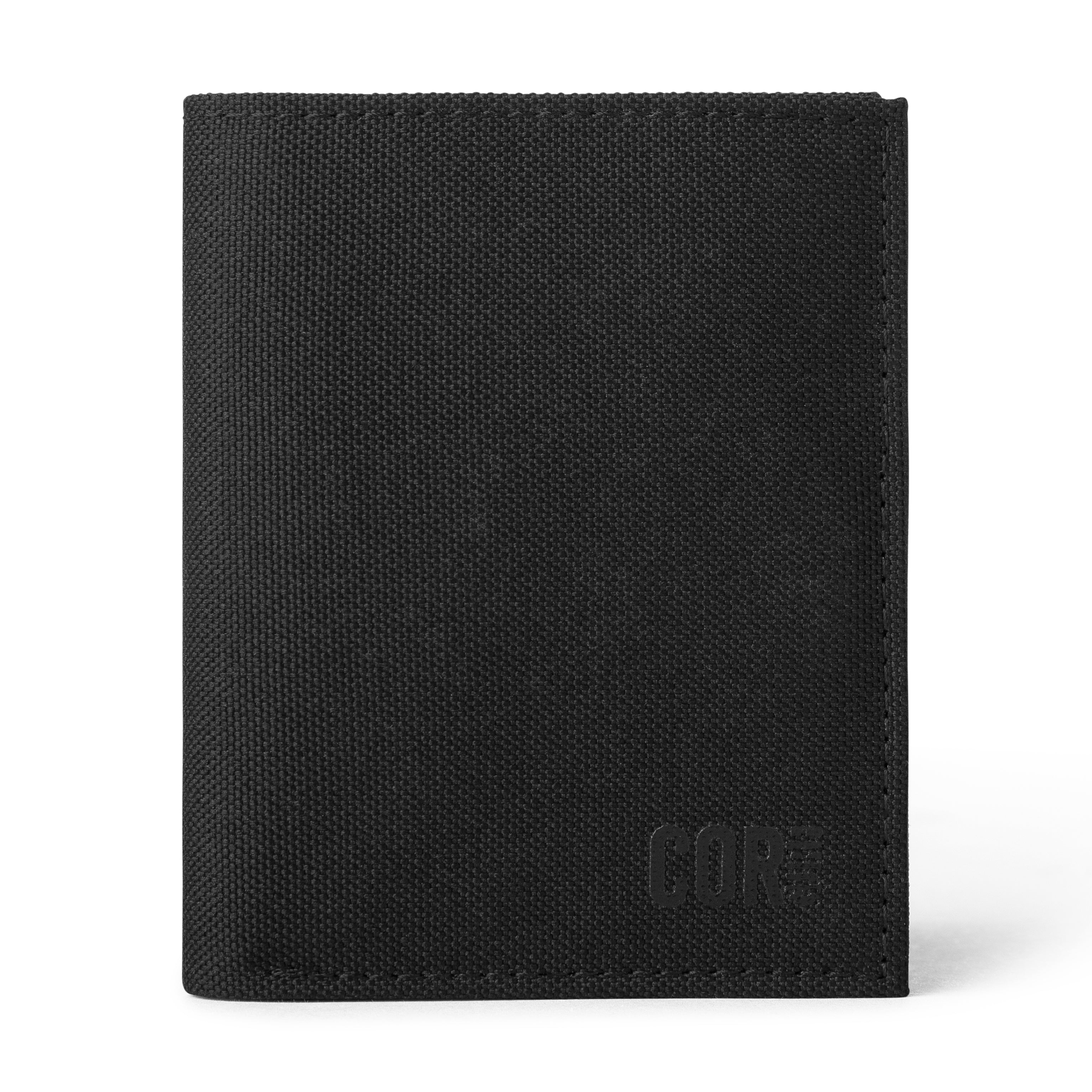 eco friendly bi-fold cash wallet with magnetic closure rfid blocking made from recycled materials 