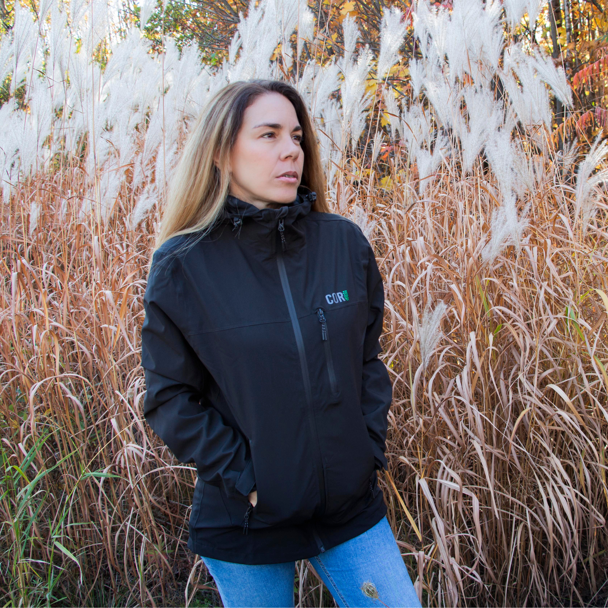huakai travel rain jacket packable women