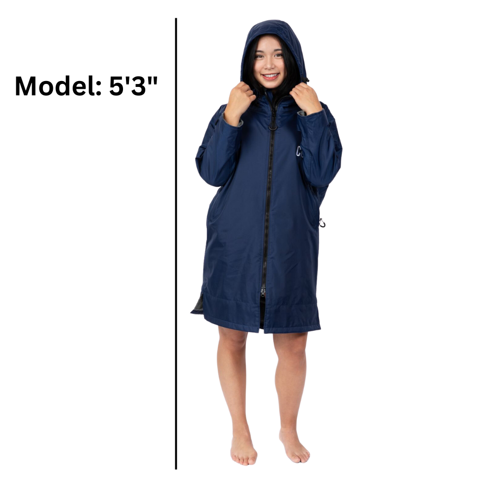 Waterproof Swim Parka (Navy Blue)