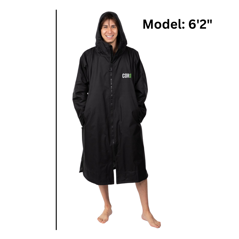 Waterproof Swim Parka | XS-XL (Black)