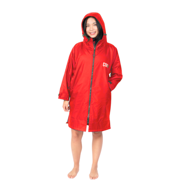 新品 L'Appartement REMI RELIEF Sweat Parka Waterproof Swim Parka (Red) – COR Surf