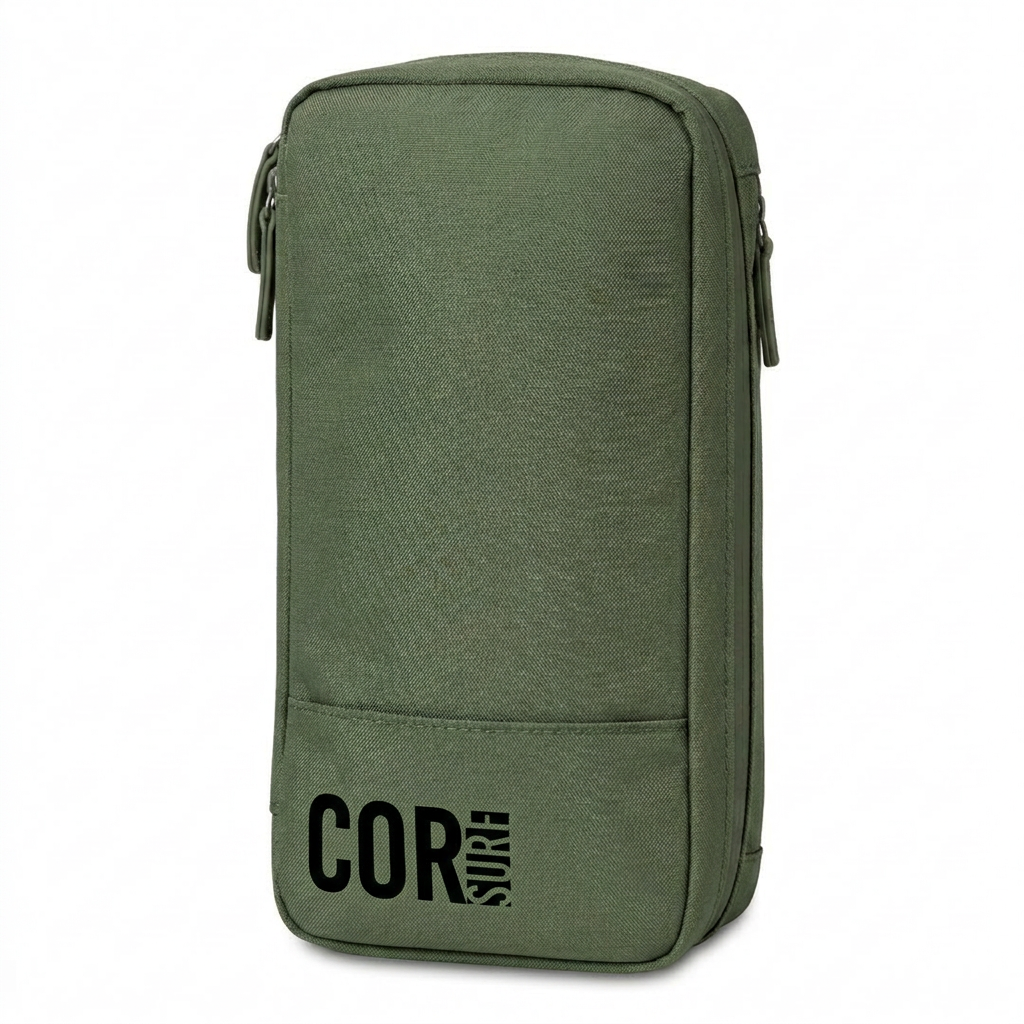 Compact Toiletry Travel Bag, Dark Green