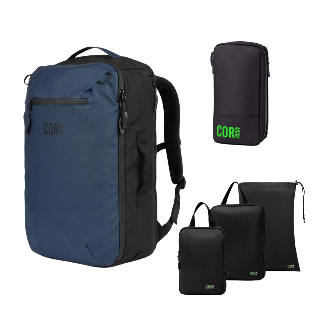 backpack travel duffel Island Hopper Travel Bundle, 28L / Midnight Blue