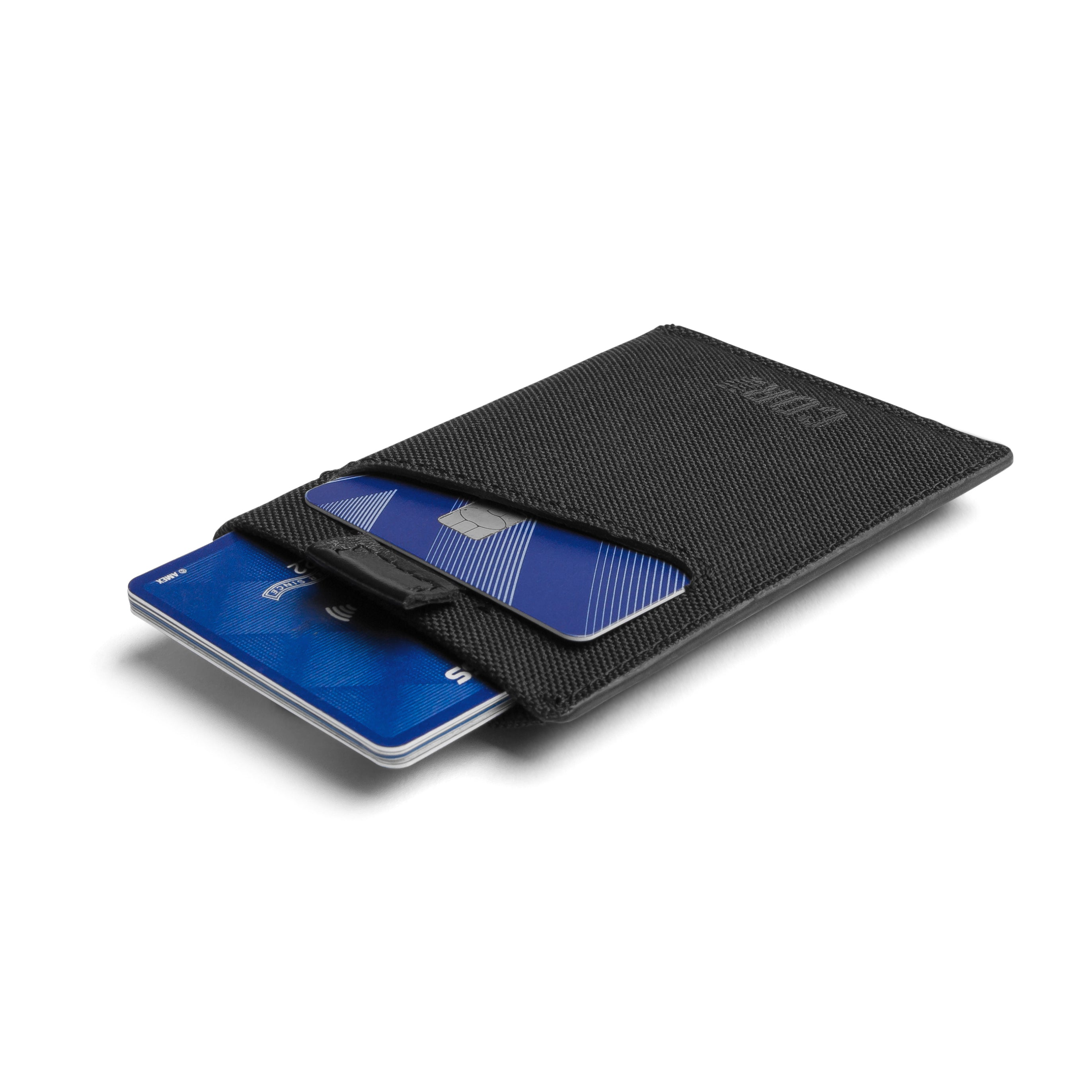 eco friendly slim travel wallet card holder with rfid blocking and pul strap for quick access to cards