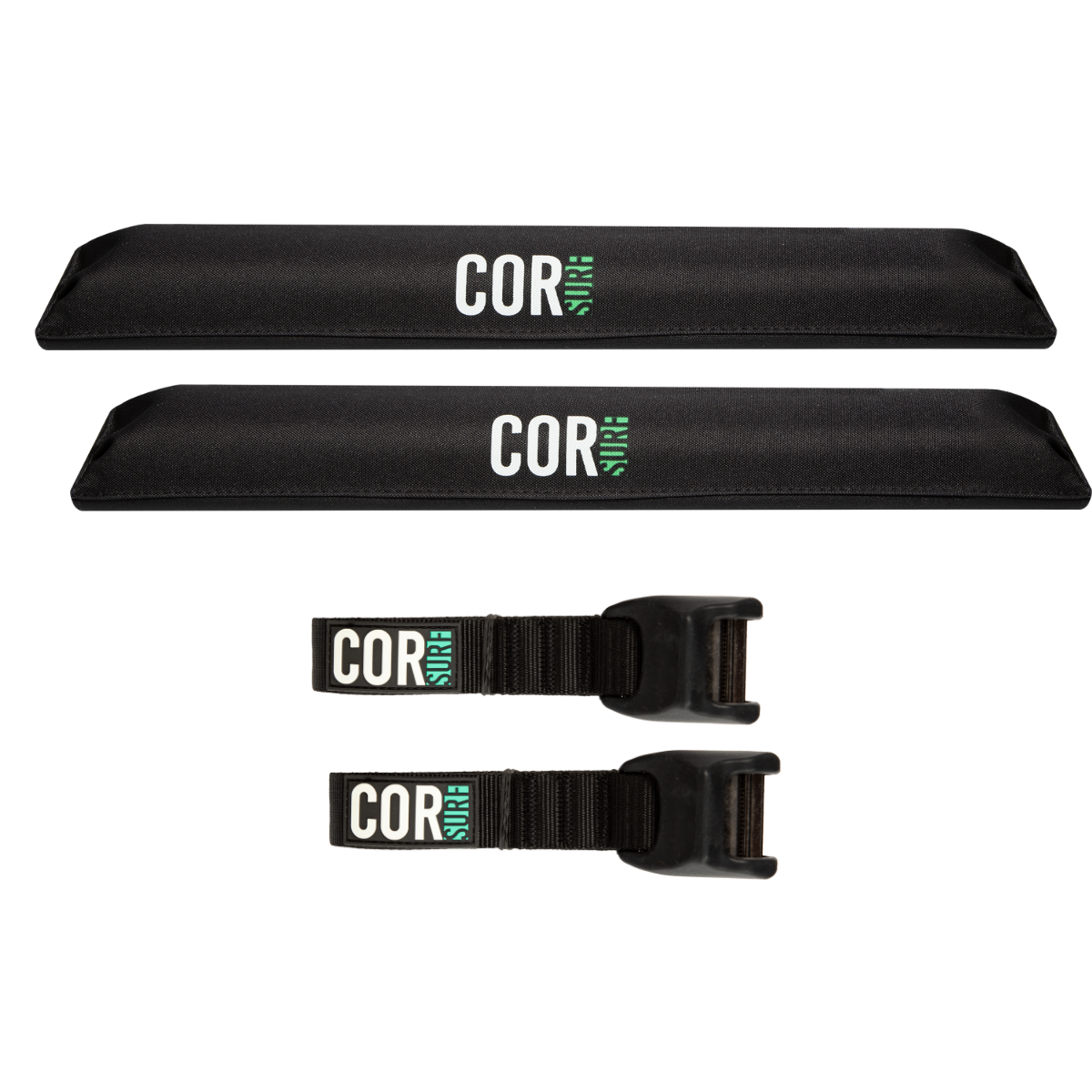 Aero Roof Rack Pad with 10 Scratch Resistant Tie Downs Flat Bars