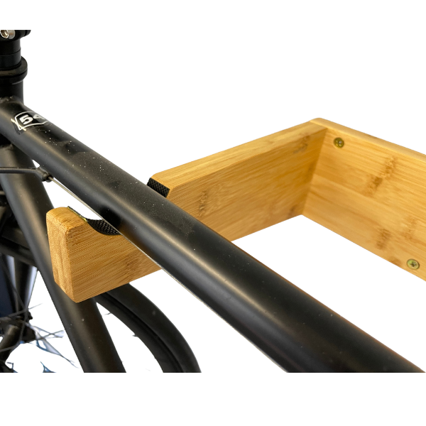 Bamboo Bike Mount with Removeable Shelf