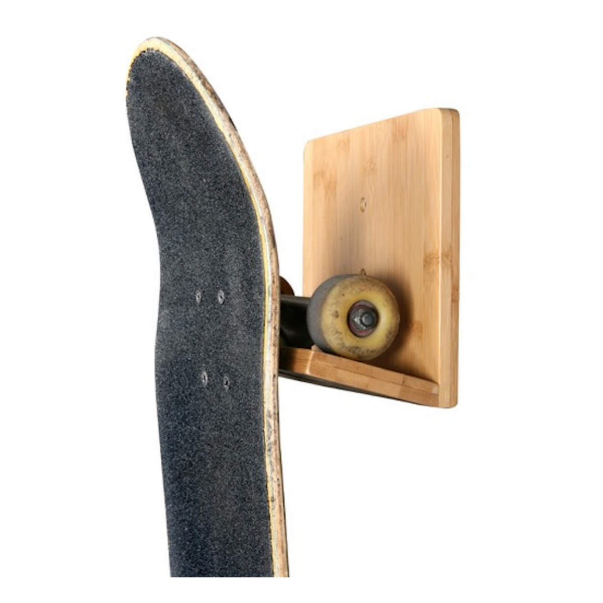 bamboo skateboard wall rack