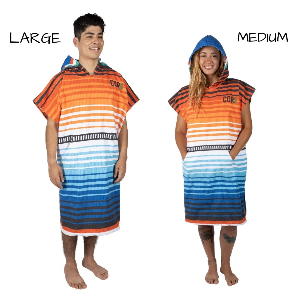 changing towel poncho for men or women adults and kids medium