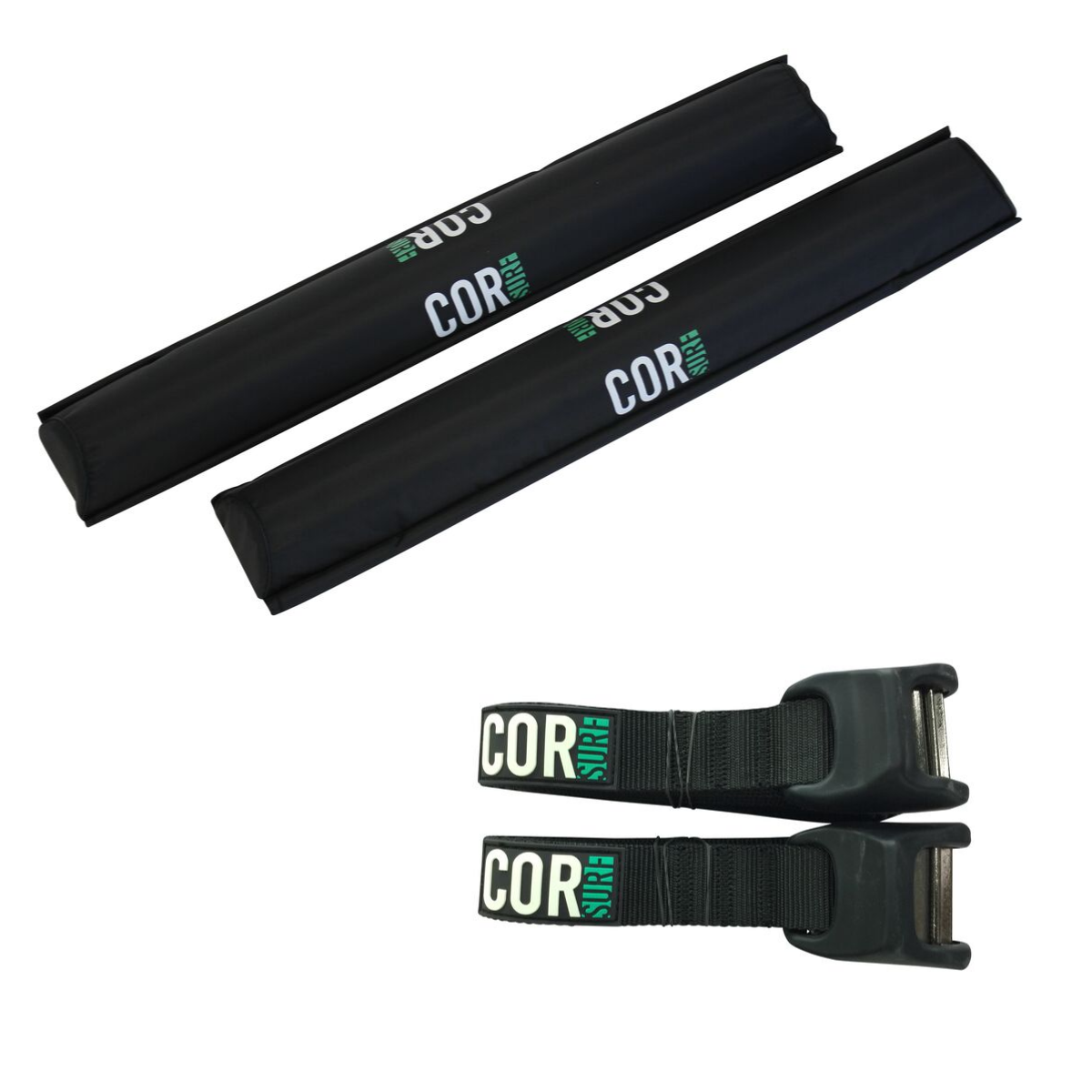 aero roof rack pad for crossbars and scrath resistant 10' tie down strap