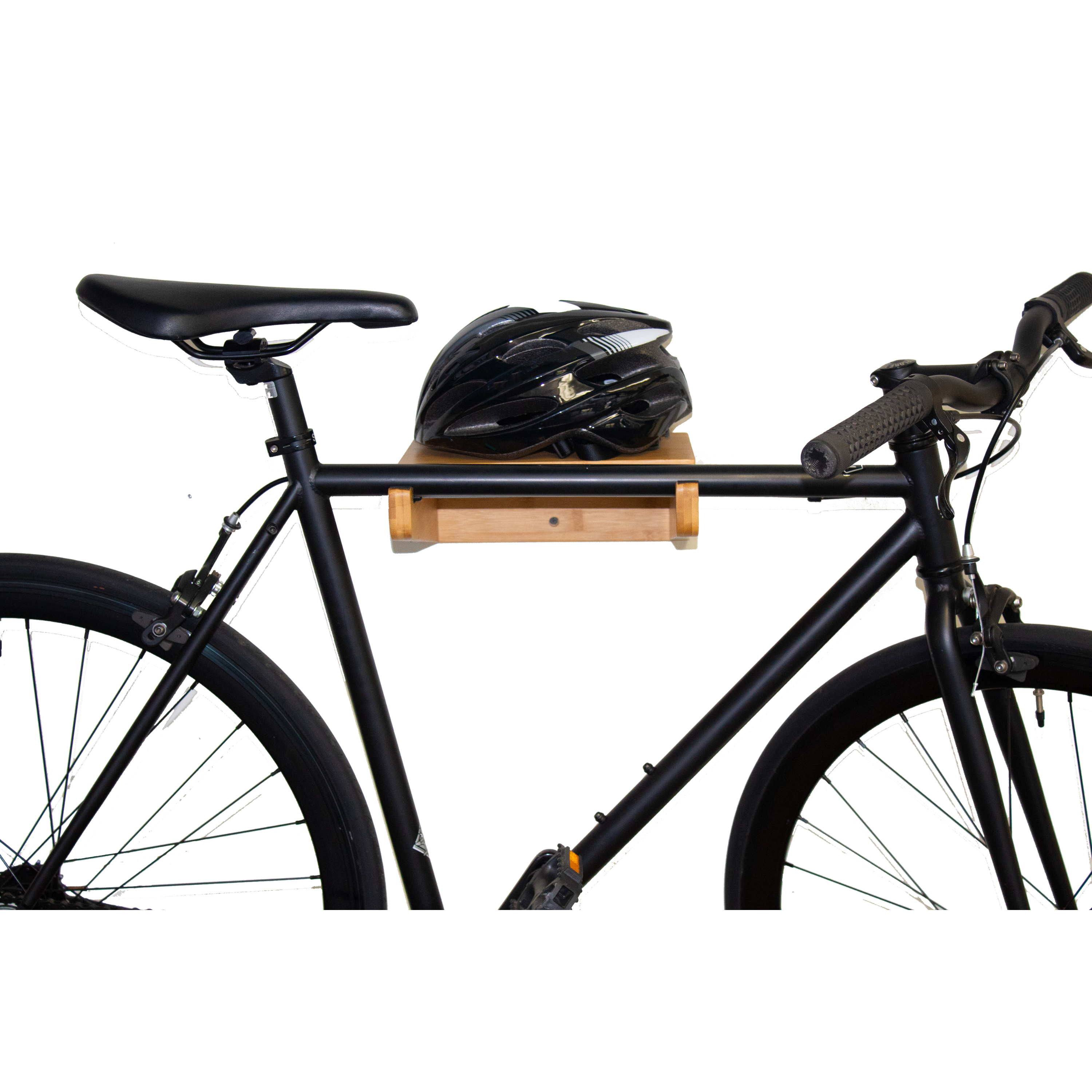 Bamboo Bike Mount with Removeable Shelf