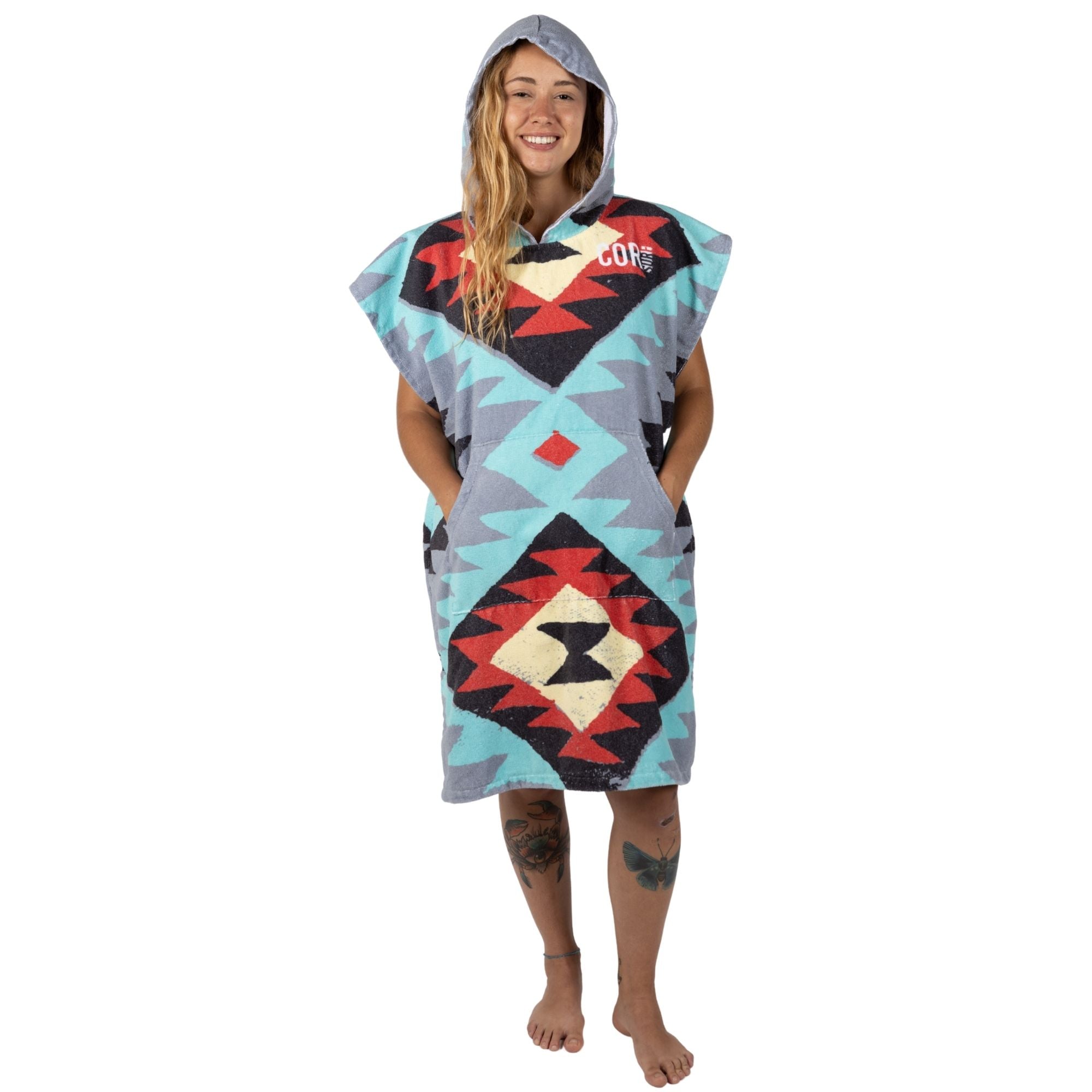 changing towel poncho for men or women adults and kids medium