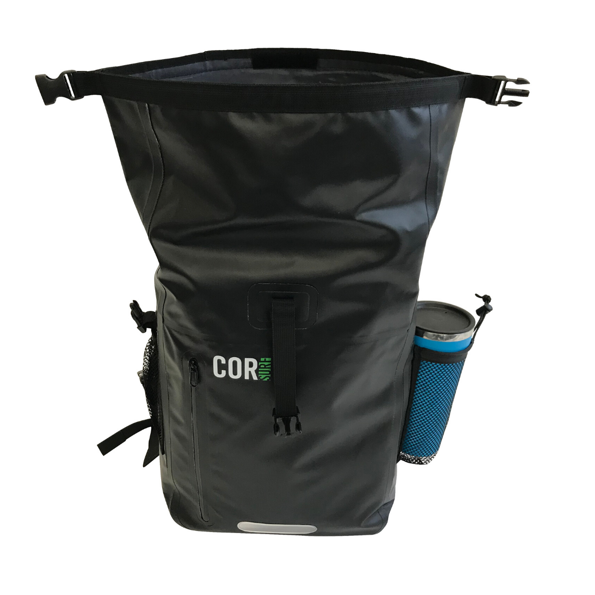 40L rolltop dry bag backpack with laptop sleeve