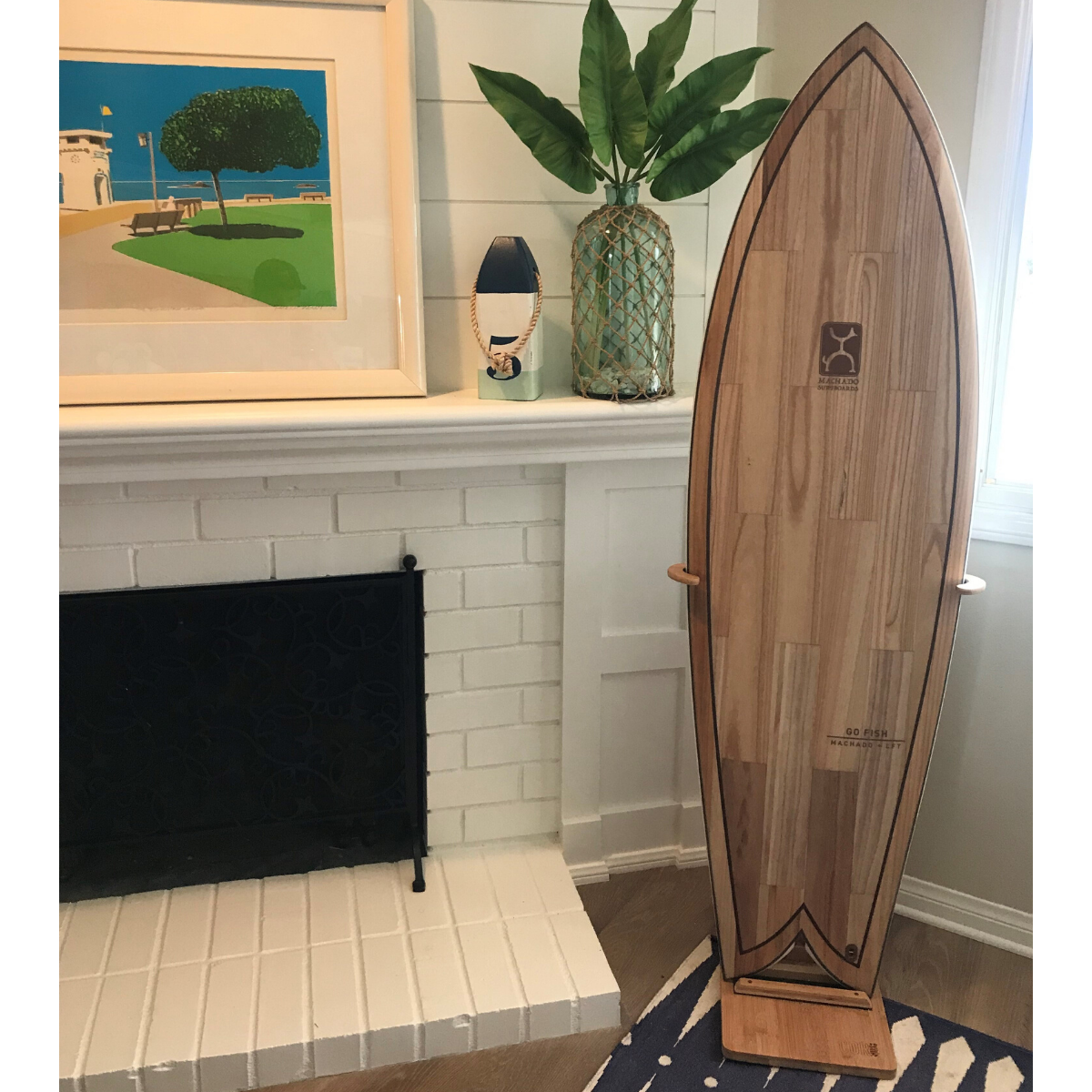 Wooden surfboard stand sale
