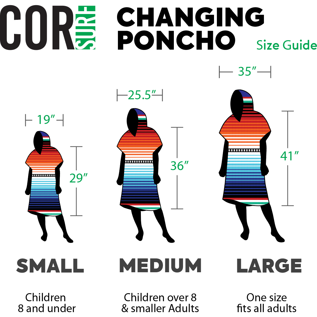 Tribal Tech Changing Poncho - Medium (Small Adults/Big Kids)