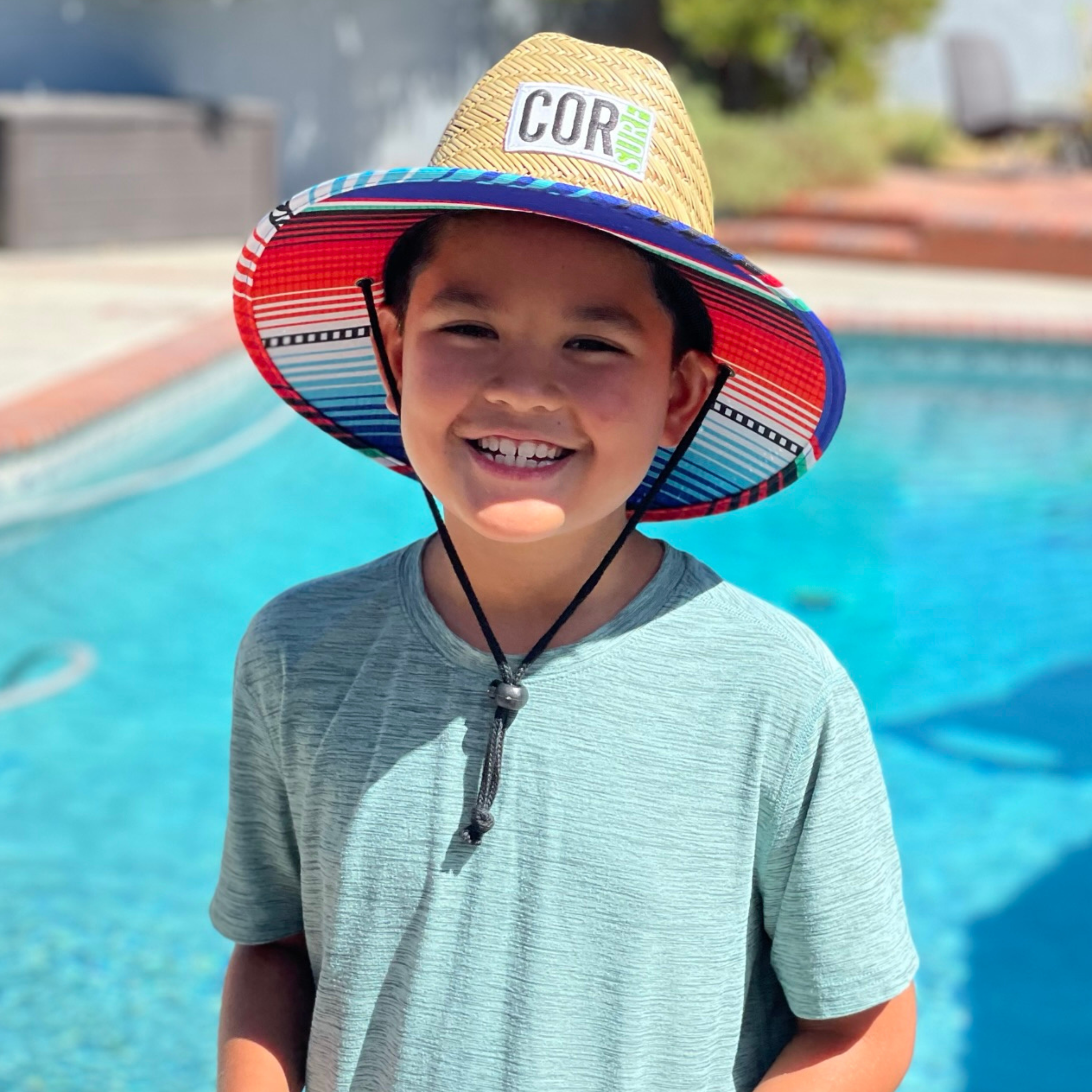 kids straw beach sun hat for boys and girls sarape