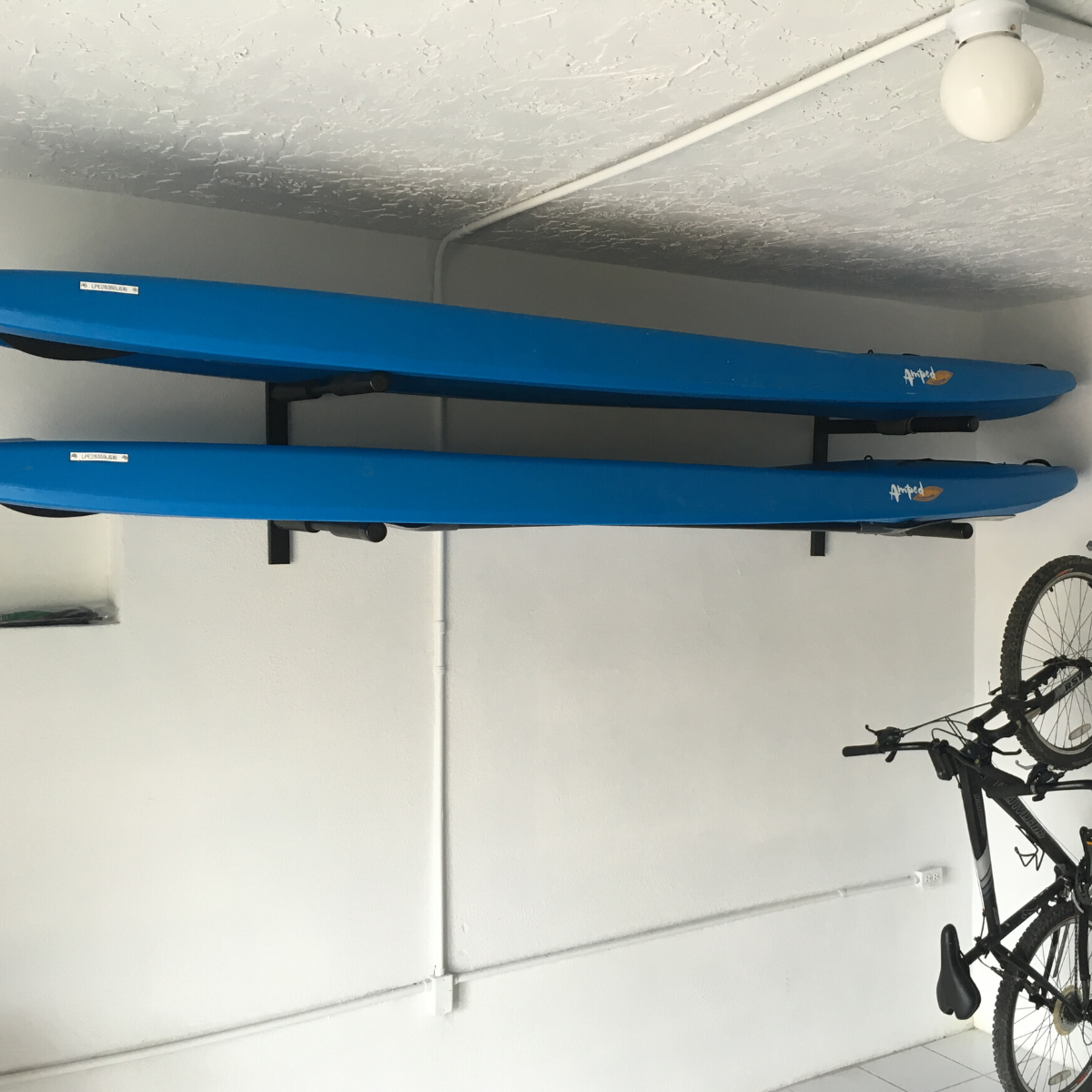 paddleboard wall mount double rack sup