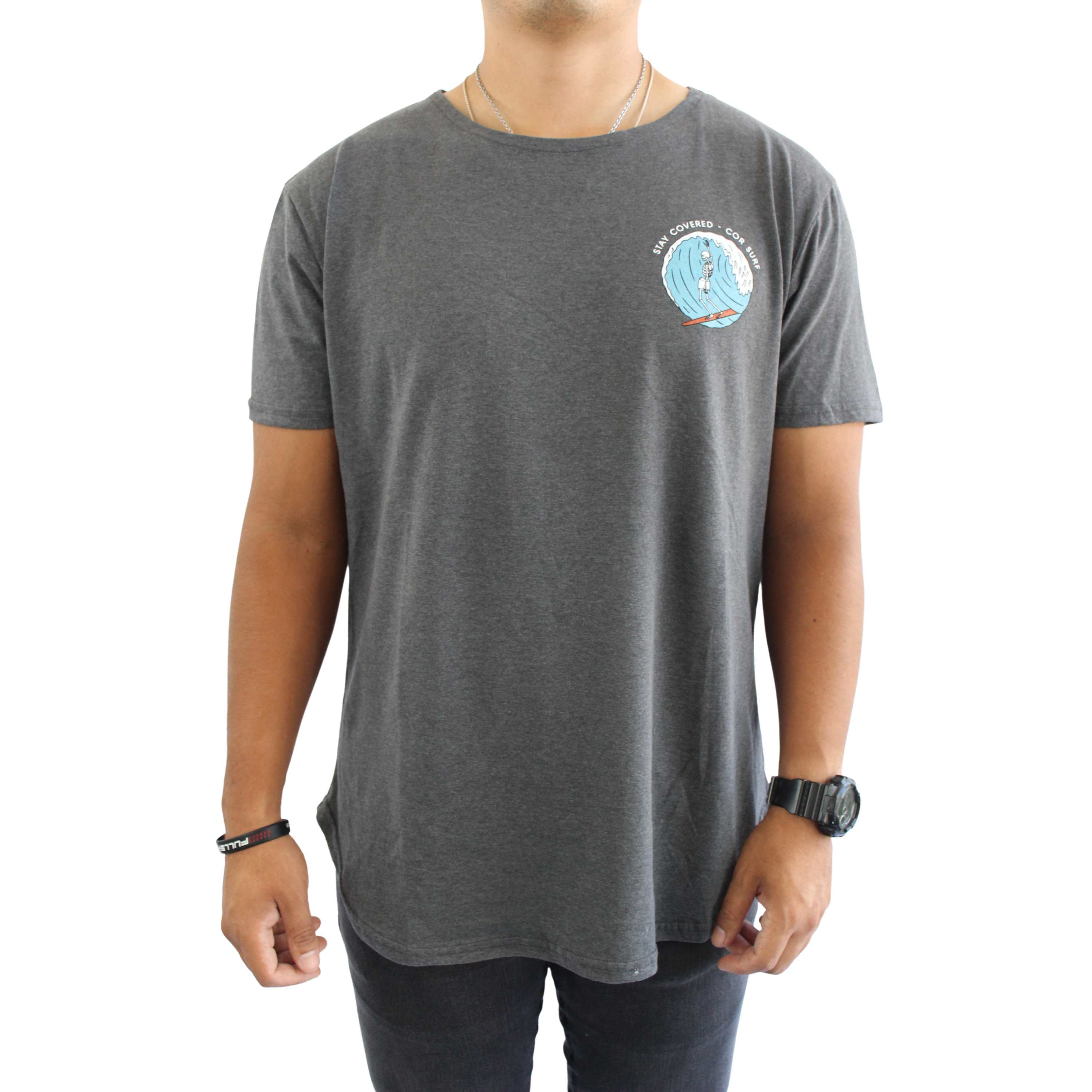recycled cotton t-shirt cor surf surfer