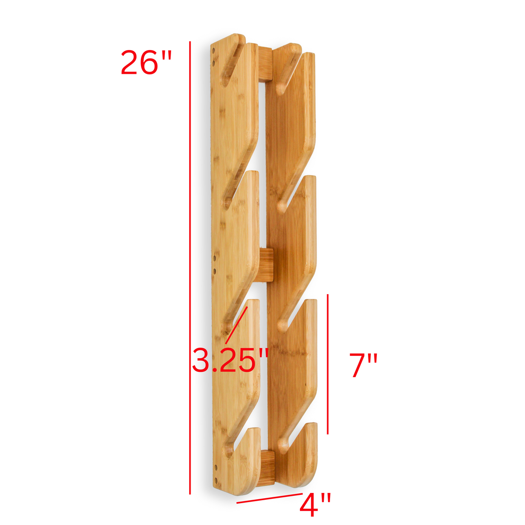 Four-Board Skateboard and Snowboard Bamboo Wall Rack – COR Surf