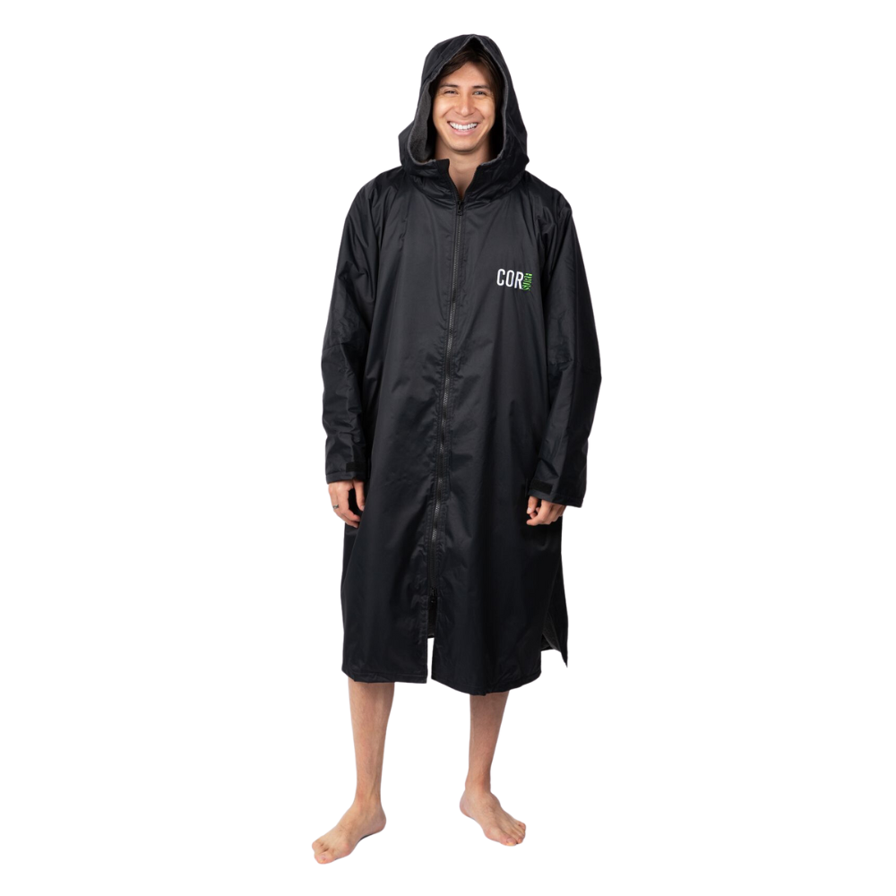 Waterproof Oversized Swim Parka | XS-XL (Black)