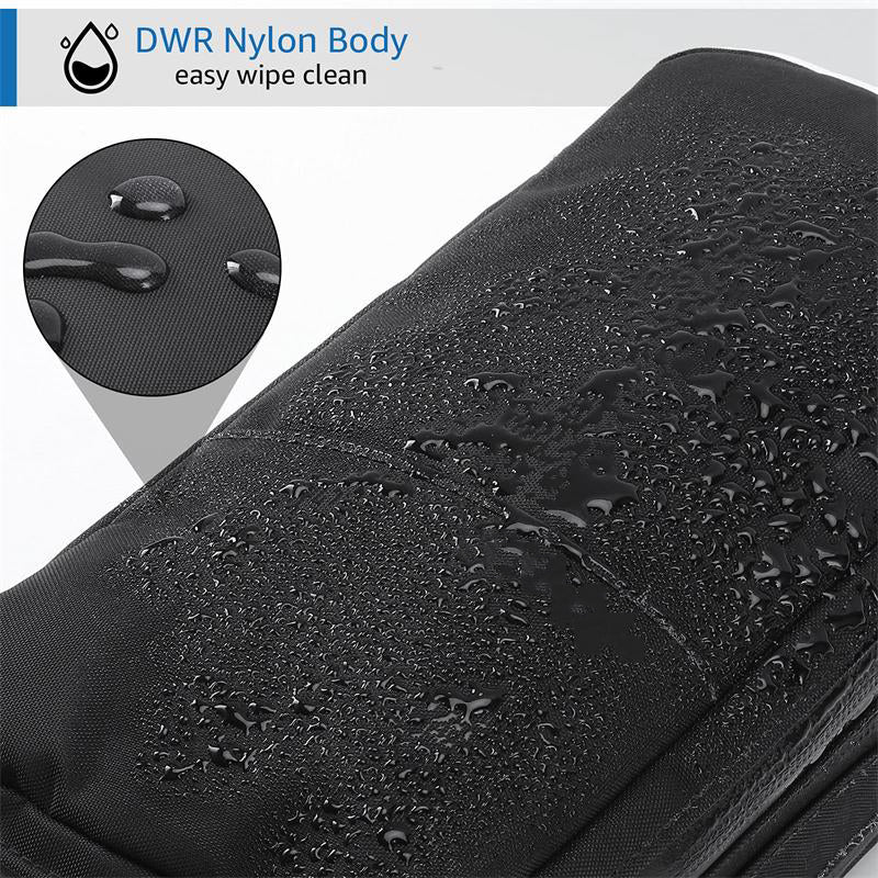 dwr nylon body water resistant toiletry bag dopp kit